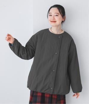 保温中綿「Zermoly」ノーカラーハーフコート