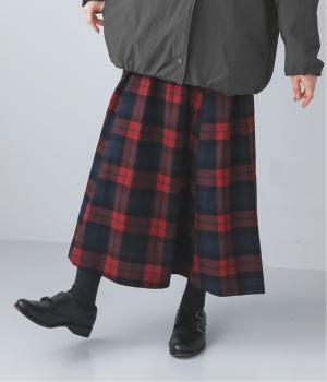 コットンフランネルダブルポケットギャザースカート