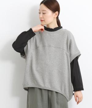 ガーゼ裏毛ドルマンワイドベスト