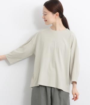 強撚シルケットスムースバルーン7分袖Tシャツ