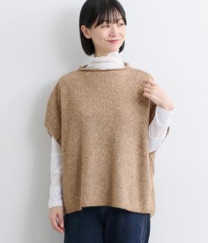 ボトルネック片畦ワイドベスト