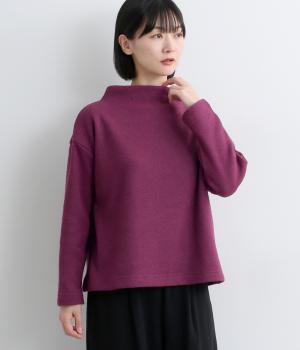 ボトルネックプルオーバー(ボルドー-F)