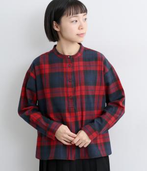 コットンフランネルポストマンシャツ