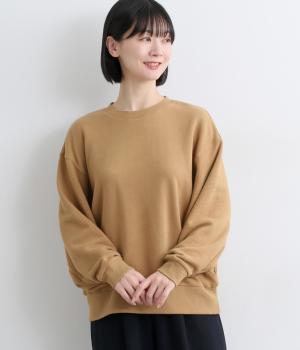 ガーゼ裏毛サイドタックドルマントレーナー