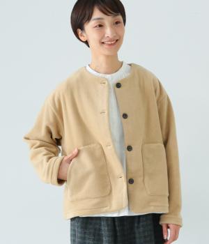 エコウール　ノーカラージャケット