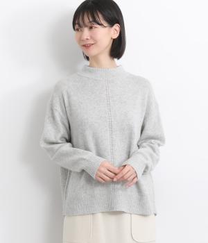 ラムウール　バックスリットセーター