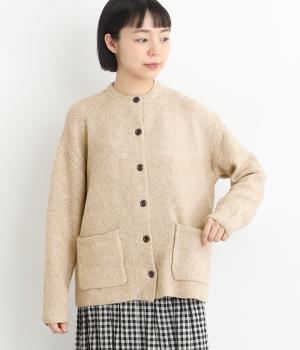 タムタムヤーン　ポケット付きカーディガン