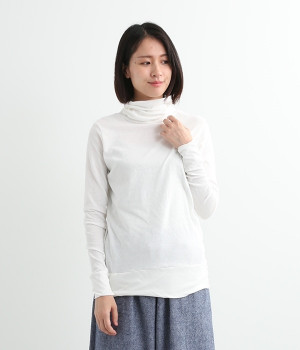 ラフィーガーゼタートルネックプルオーバー(オフホワイト-ONESIZE)