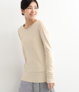 ラフィーガーゼクルーネックTシャツ