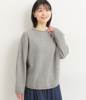 中縮コクーンドルマンプルオーバー(グレー-ONESIZE)