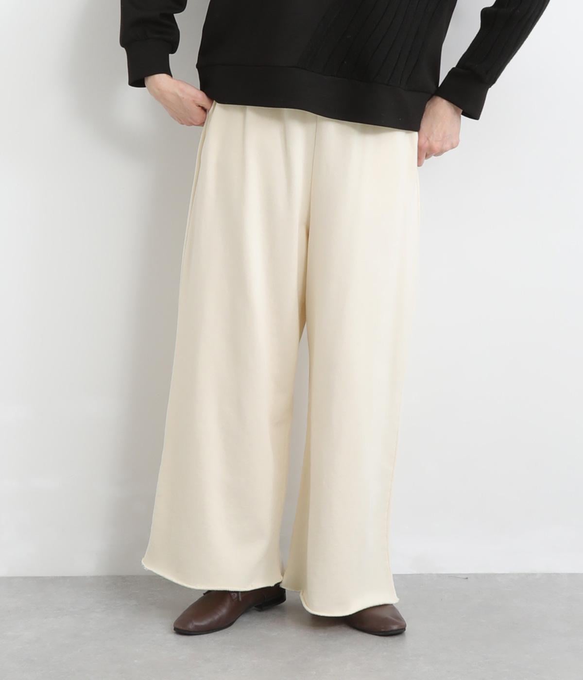 裁ち切りストレートパンツ(キナリ-F)