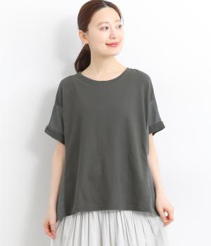 ライトインレイ×ツイル布帛切替プルオーバー