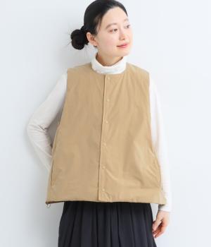 ライトウェイト中綿ベスト(ブロンズベージュ-F)