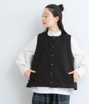 ライトウェイト中綿ベスト(ブラック-F)