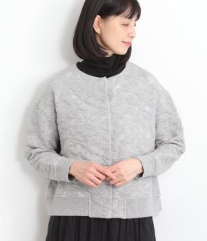 ジャカードカーディガン(杢グレー-F)