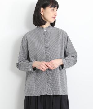 フリルブラウス(ギンガム-F)