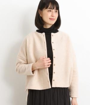 クルーネックスクエアカーディガン