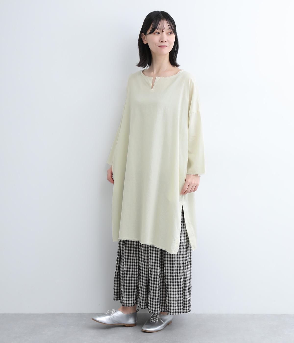 hipochan 様45R リネン100% チュニック ミニワンピ チュニック ワンピース ミニ丈 レディース チュニックワンピース