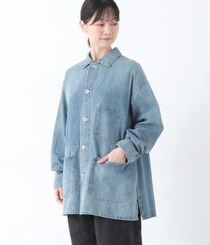 デニムワークジャケット(ブルー-F)