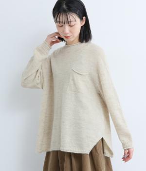 リネンウールプルオーバー(ナチュラル-F)
