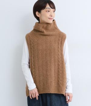 ブークレタートルベスト(キャメル-F)