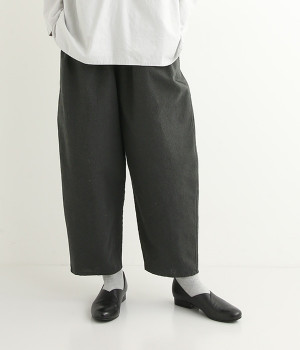 チドリコクーンパンツ(チャコール-ONESIZE)