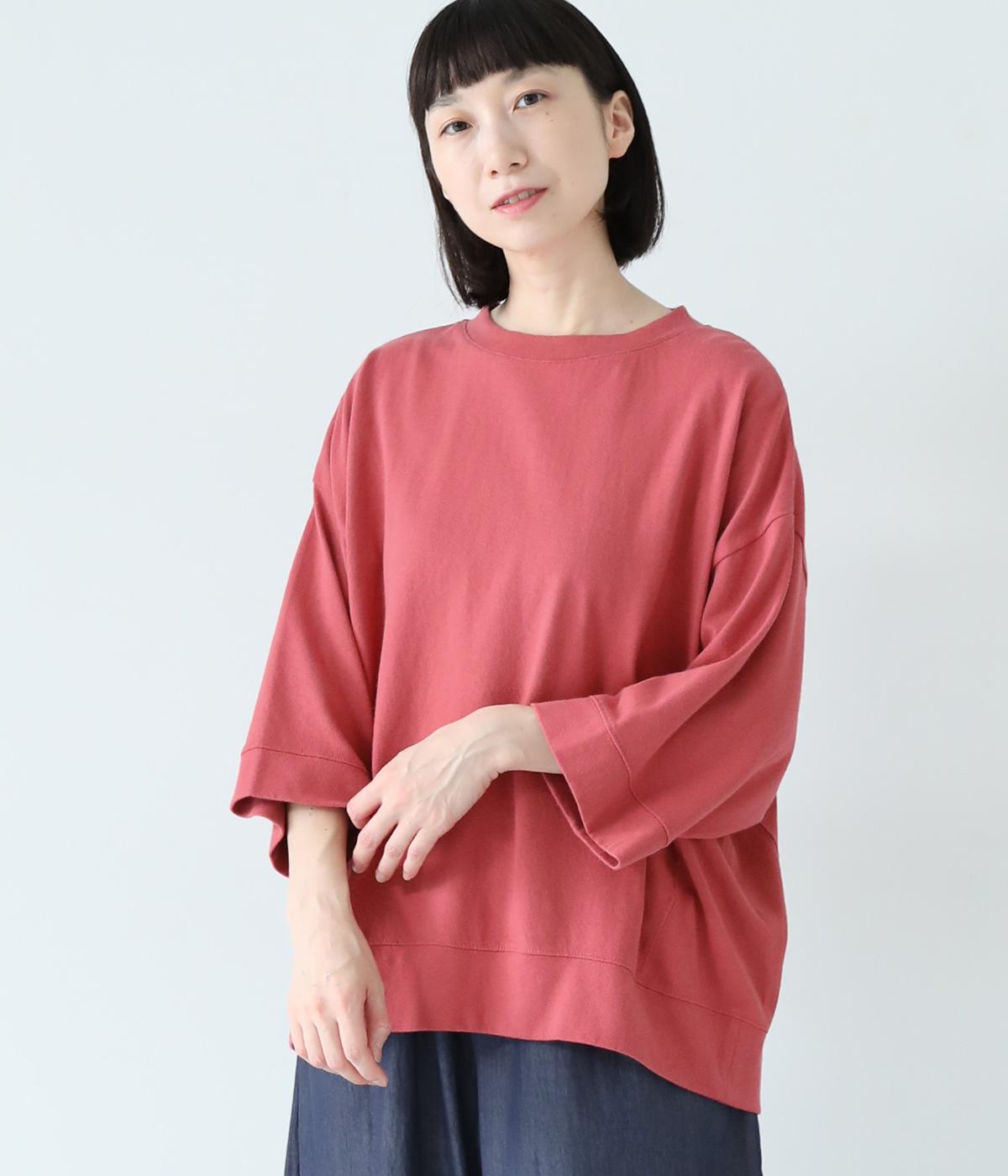 天竺ワイドTシャツ(ピンク-F)