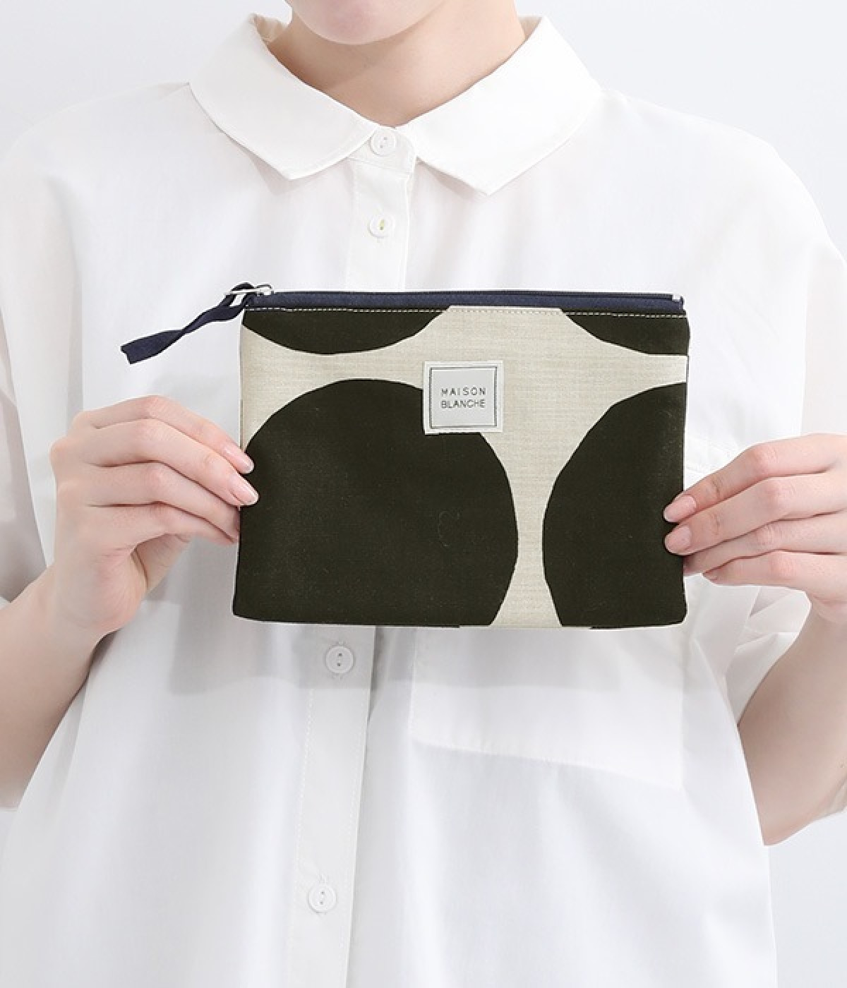 フラットポーチ・ドゥ(モワ/ブラック-ONESIZE)