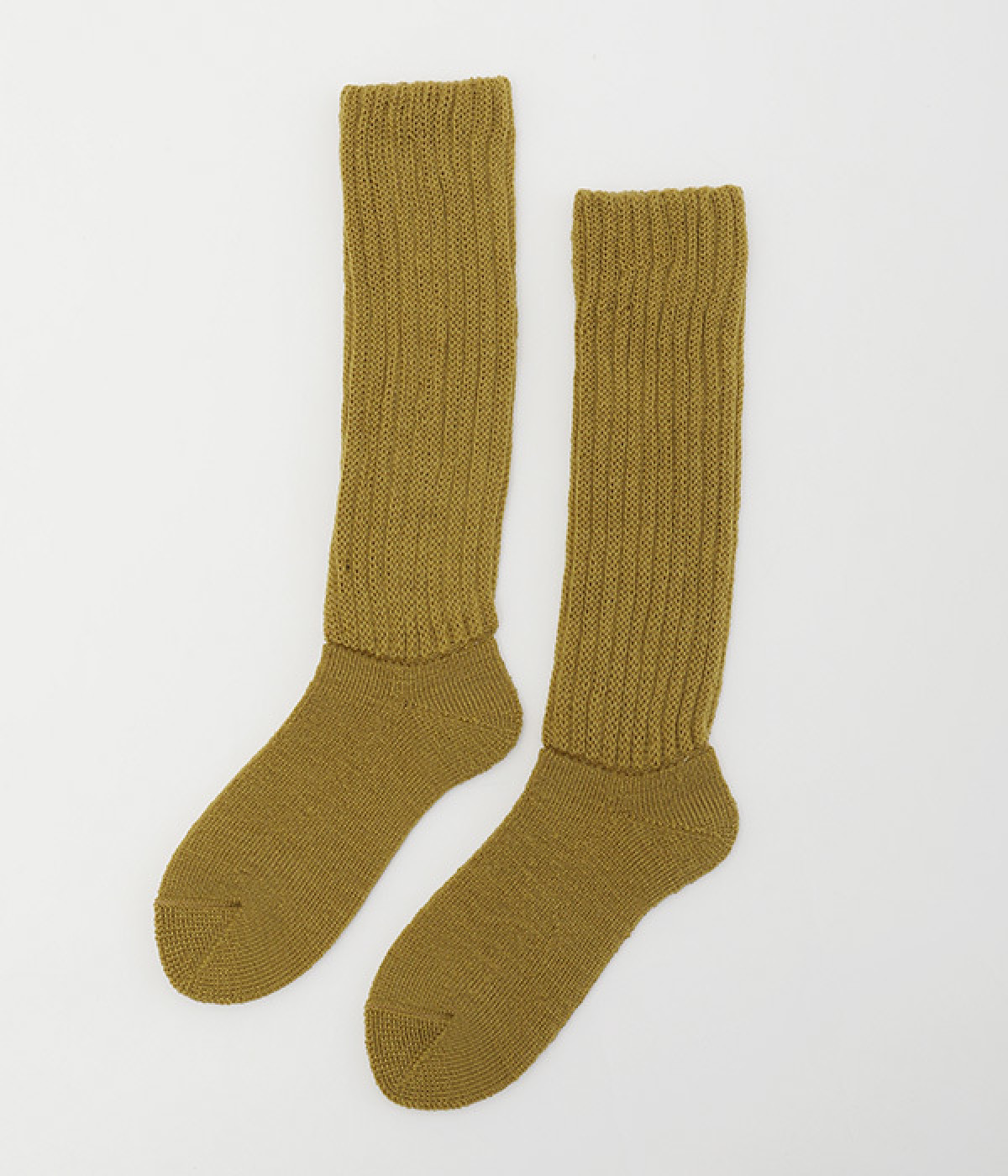 パイル レッグウォーマーソックス(マスタード-ONESIZE)