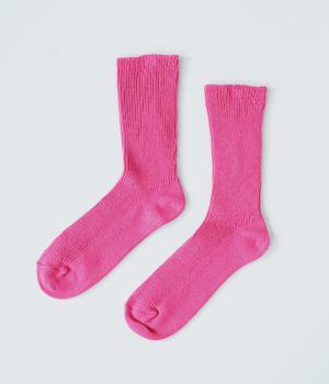 コットンレーヨンシルクソックス(ピンク-2325)