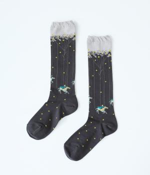 ハイゲージソックス　HORSE(チャコール-2325)