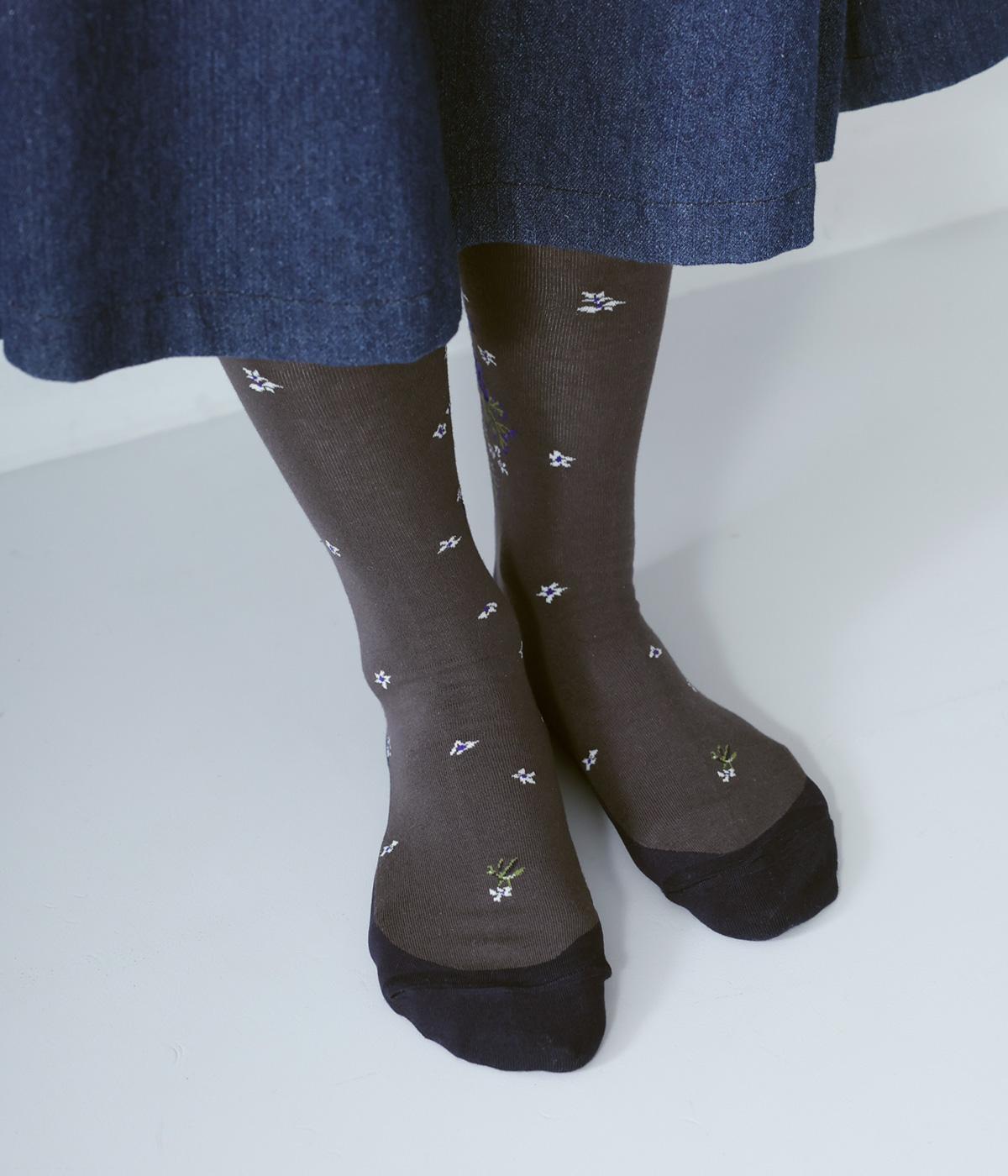 ハイゲージソックス　BLISS(チャコール-2325)