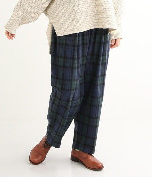 コットンビエラチェックパンツ