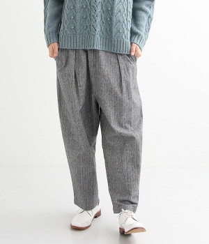 コットンビエラチェックパンツ(グレンチェック-M)