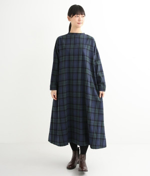 チェックワンピース