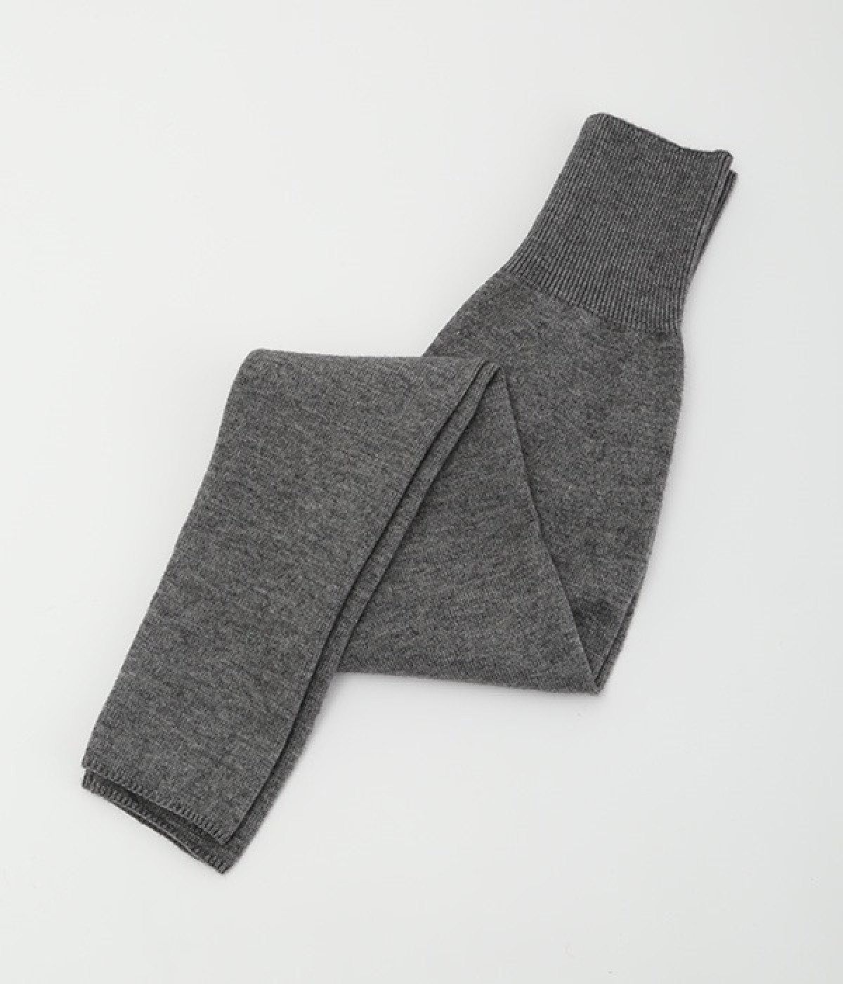 ニットリブパンツ(グレー-M)