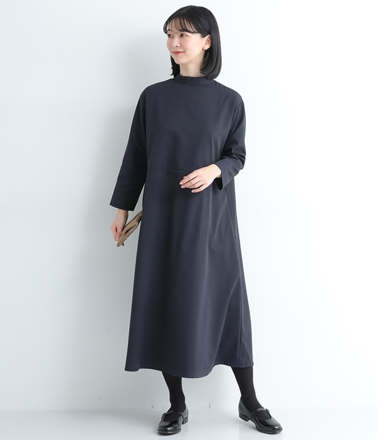 別注｜バックリボンハイネックサージワンピース（D*g*y）の商品詳細