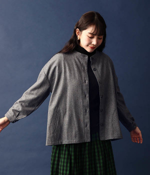 ウール混エターミンジャケット