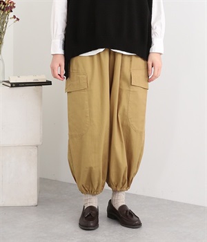 コットンツイルイージーカーゴパンツ