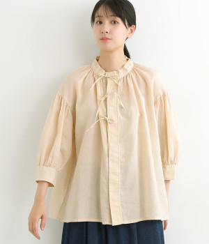 ラミーオックスリボンブラウス(キナリ-ONESIZE)