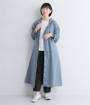 別注｜カットドビーフリルワンピース