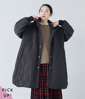 ひょうたんキルトフーディーコート