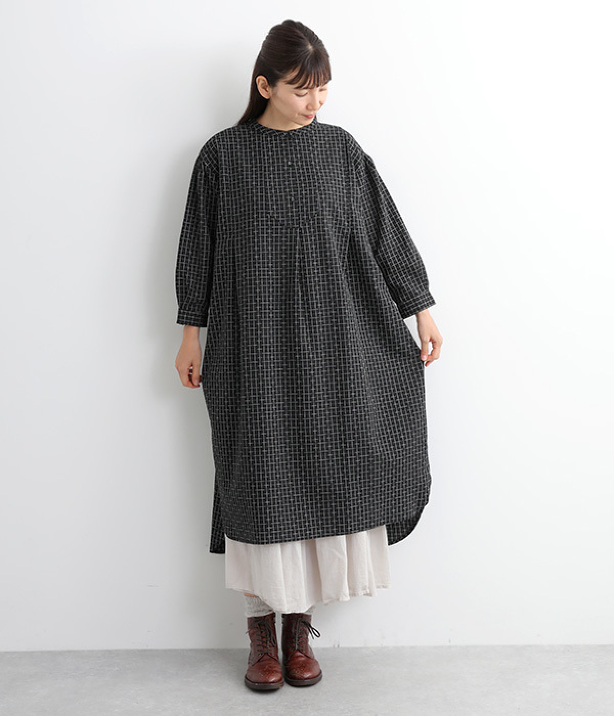 コットンリネン刺し子サイドスリットワンピース（D*g*y）の商品詳細