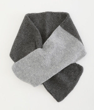 ウール バイカラーマフラー