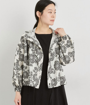 コットンジャカードフードジャケット