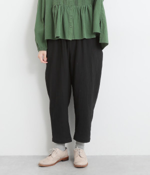 コットンスラブダブルガーゼサルエルパンツ