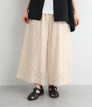 コットンリネンジャカードパンツ