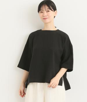 レーヨンラミータイダイ染プルオーバー(ブラック-L)