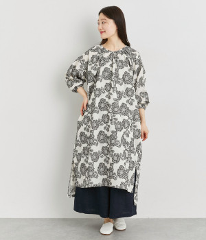 コットンジャカードリラックスワンピース