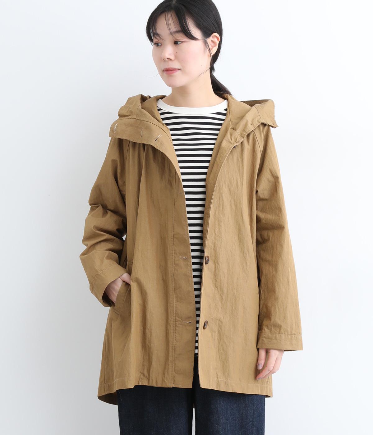 コットンナイロンハイカウントブルゾン(キャメル-L)